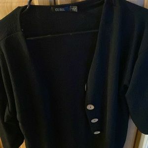 Cure black cardigan comfy stretchy material
